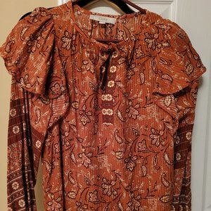 LOFT Bohemain Blouse Size M